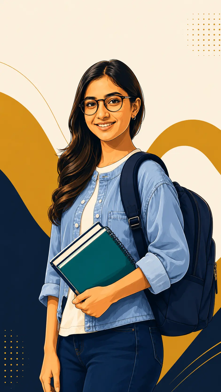 Happy student