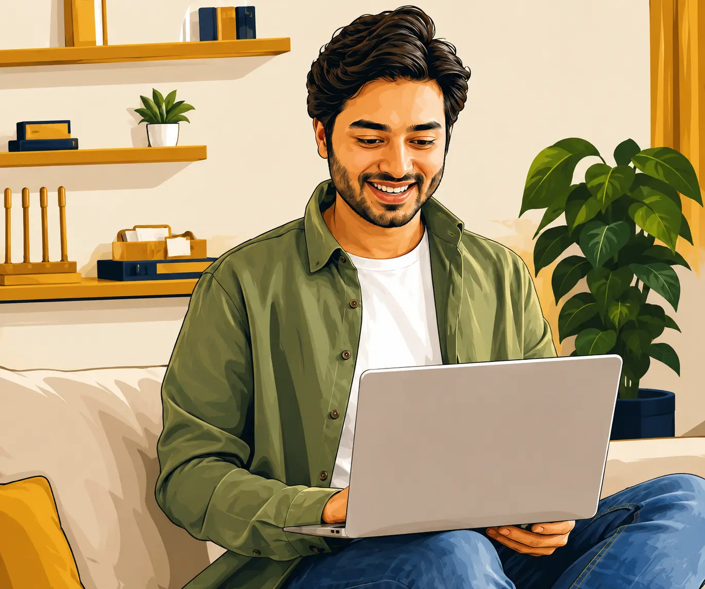 Student learning online
